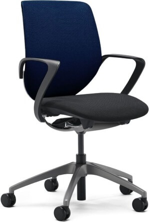 Giroflex 313 Bürostuhl, schwarz/dunkelblau